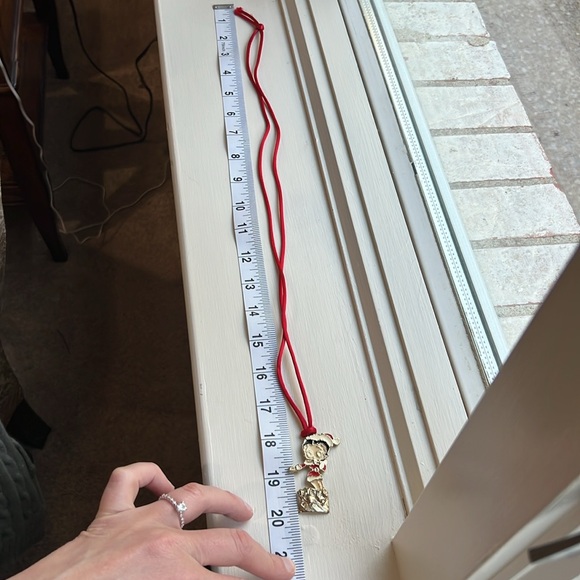 BETTY BOOP 1994 KING FEATURES SYN INC CHRISTMAS  SANTA NECKLACE - Picture 5 of 5